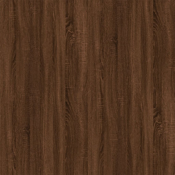 Mobile Porta TV a Parete Rovere Marrone 57x34,5x40 cm