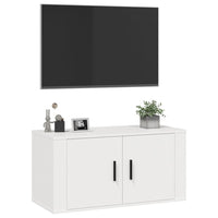 Mobile Porta TV a Parete Bianco 80x34,5x40 cm 816624