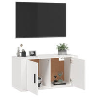 Mobile Porta TV a Parete Bianco 80x34,5x40 cm 816624