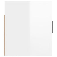 Mobile Porta TV a Parete bianco lucido 80x34,5x40 cm 816626