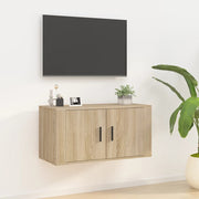 Mobile Porta TV a Parete-Mobile per TV-Credenza TV rovere sonoma 80x34,5x40 cm