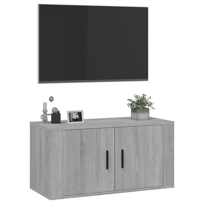 Mobile Porta TV a Parete grigio sonoma 80x34,5x40 cm 816630