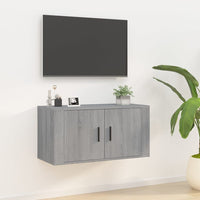Mobile Porta TV a Parete grigio sonoma 80x34,5x40 cm 816630