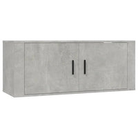 Mobile Porta TV a Parete Grigio cemento 100x34,5x40 cm cod mxl 23161