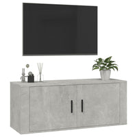 Mobile Porta TV a Parete Grigio cemento 100x34,5x40 cm cod mxl 23161