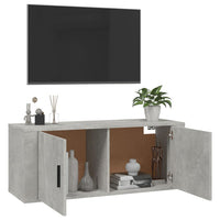 Mobile Porta TV a Parete Grigio cemento 100x34,5x40 cm cod mxl 23161