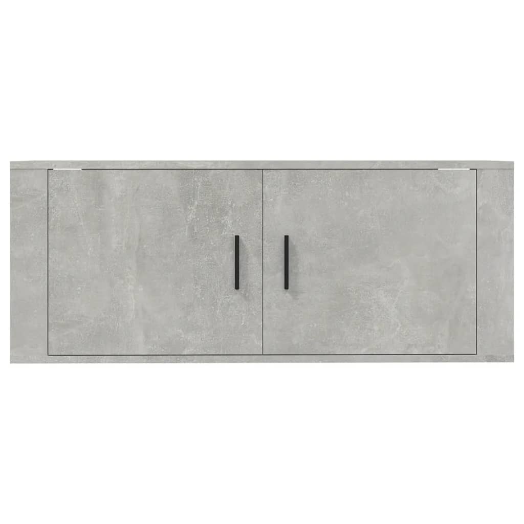 Mobile Porta TV a Parete Grigio cemento 100x34,5x40 cm 816636