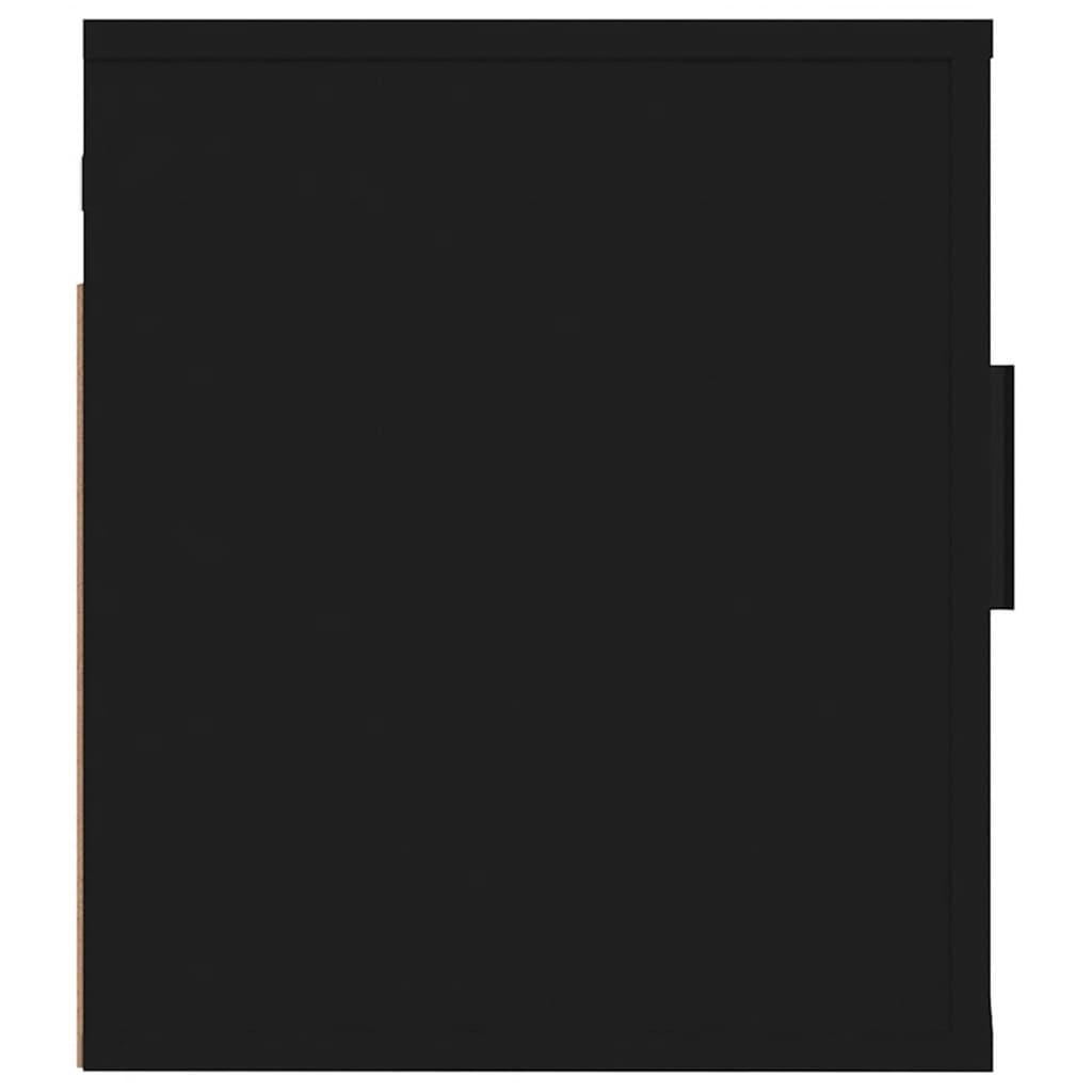 Mobile Porta TV a Parete Nero 40x34,5x40 cm 816642