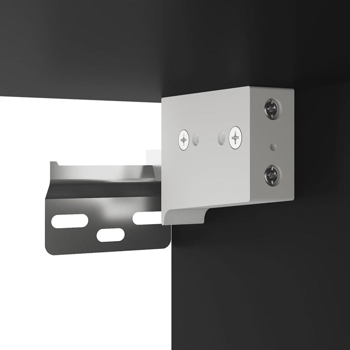 Mobile Porta TV a Parete Nero 40x34,5x40 cm 816642