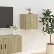 Mobile Porta TV a Parete-Mobile per TV-Credenza TV Rovere Sonoma 40x34,5x40 cm