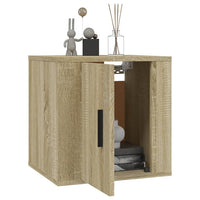 Mobili Porta TV a Parete 2 pz Rovere Sonoma 40x34,5x40 cm 816647