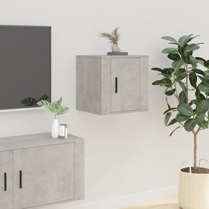 Mobili Porta TV a Parete 2 pz Grigio Cemento 40x34,5x40 cm 816649