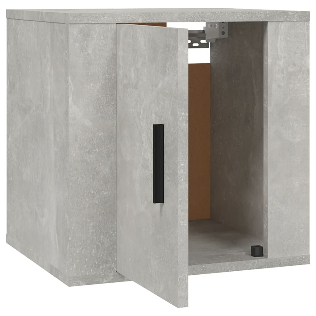 Mobili Porta TV a Parete 2 pz Grigio Cemento 40x34,5x40 cm 816649