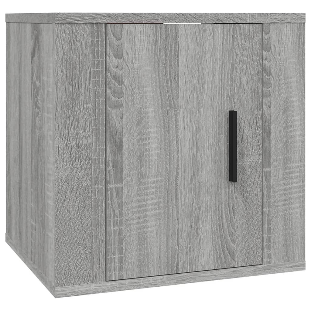 Mobili Porta TV a Parete 2 pz Grigio Sonoma 40x34,5x40 cm 816653