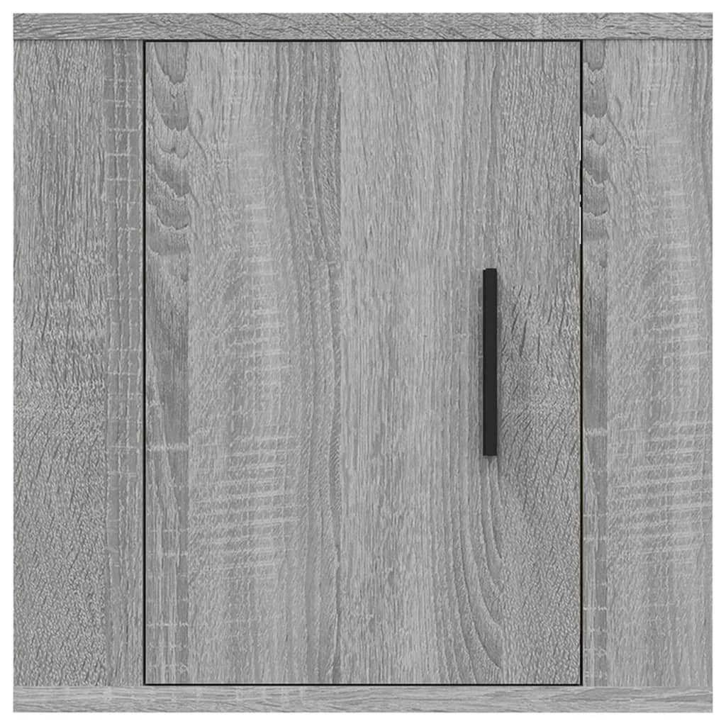 Mobili Porta TV a Parete 2 pz Grigio Sonoma 40x34,5x40 cm 816653