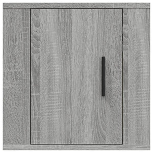 Mobili Porta TV a Parete 2 pz Grigio Sonoma 40x34,5x40 cm 816653