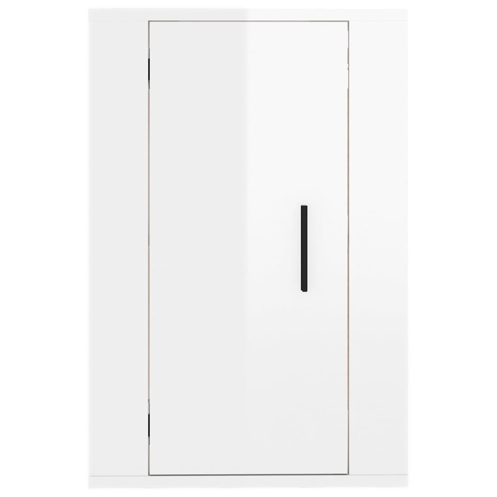 Mobile Porta TV a Parete Bianco Lucido 40x34,5x60 cm cod mxl 23151
