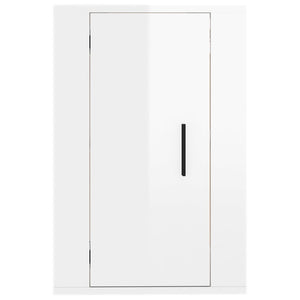 Mobile Porta TV a Parete Bianco Lucido 40x34,5x60 cm cod mxl 23151