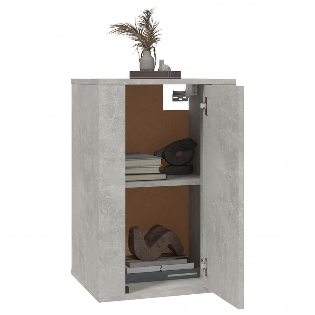 Mobile Porta TV a Parete Grigio Cemento 40x34,5x60 cm 816664