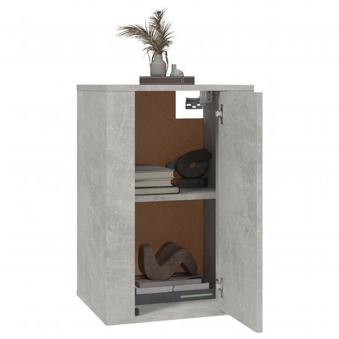 Mobile Porta TV a Parete Grigio Cemento 40x34,5x60 cm 816664