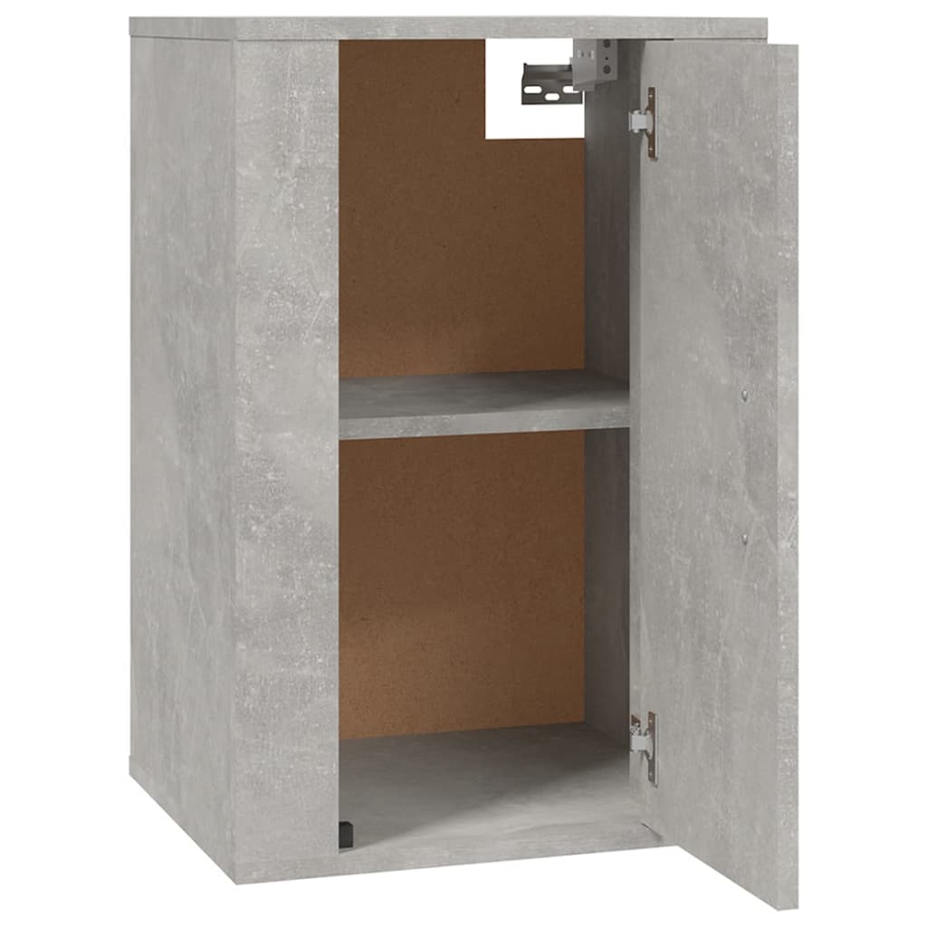 Mobile Porta TV a Parete Grigio Cemento 40x34,5x60 cm 816664