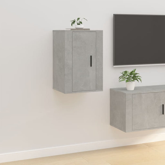 Mobile Porta TV a Parete Grigio Cemento 40x34,5x60 cm 816664