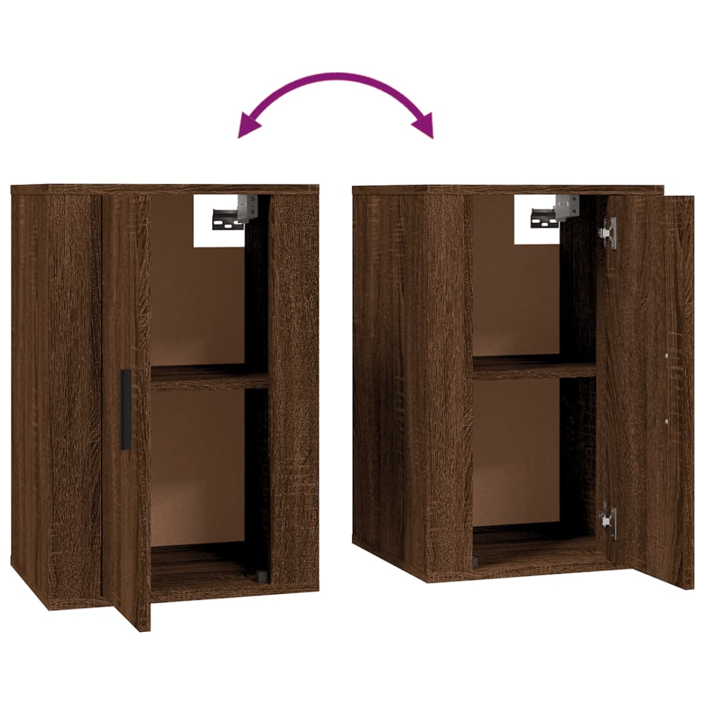 Mobile Porta TV a Parete-Mobile per TV-Credenza TV Rovere Marrone 40x34,5x60 cm