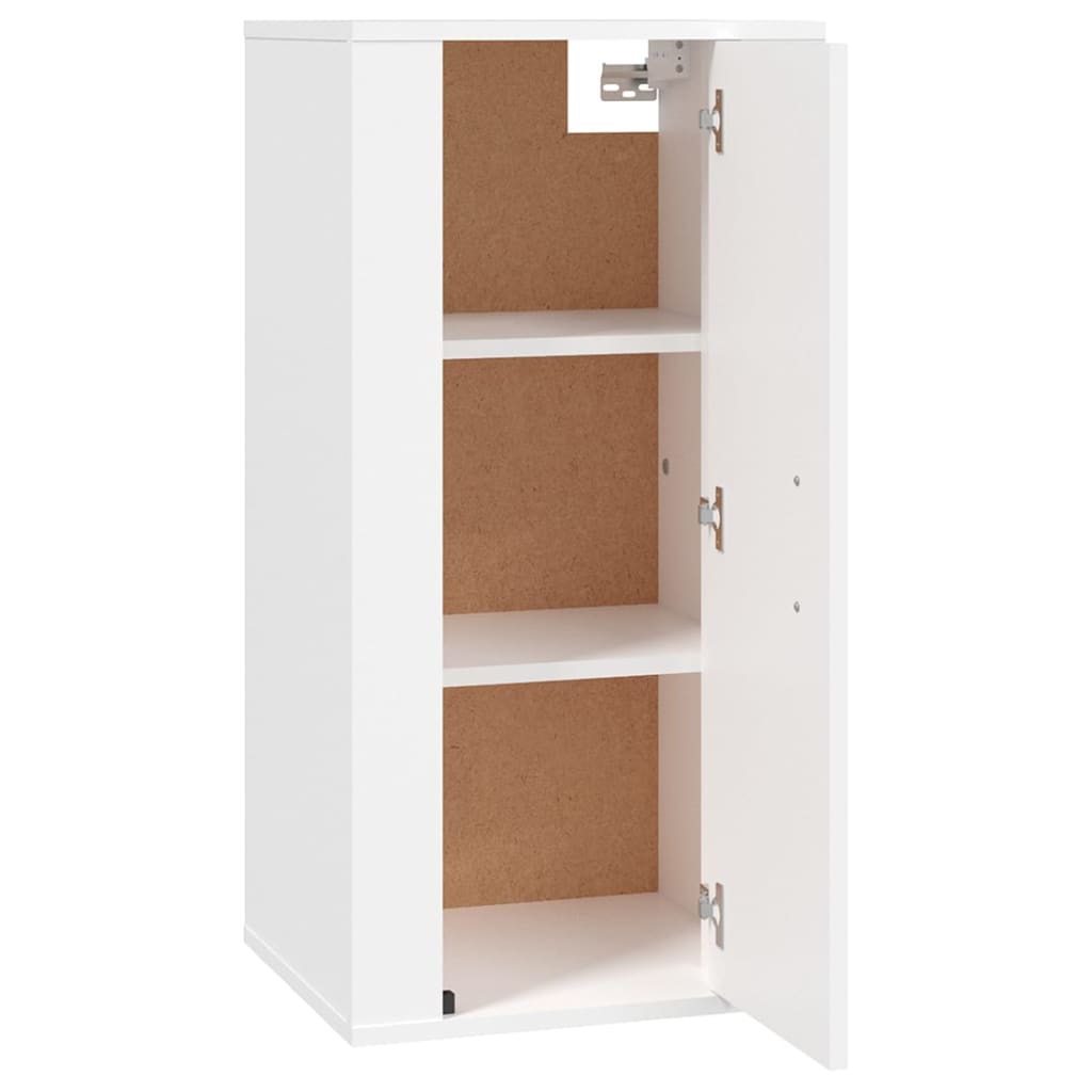 Mobile Porta TV a Parete Bianco 40x34,5x80 cm 816672