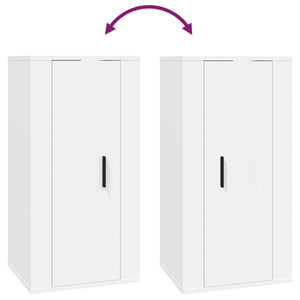 Mobile Porta TV a Parete Bianco 40x34,5x80 cm cod mxl 23174