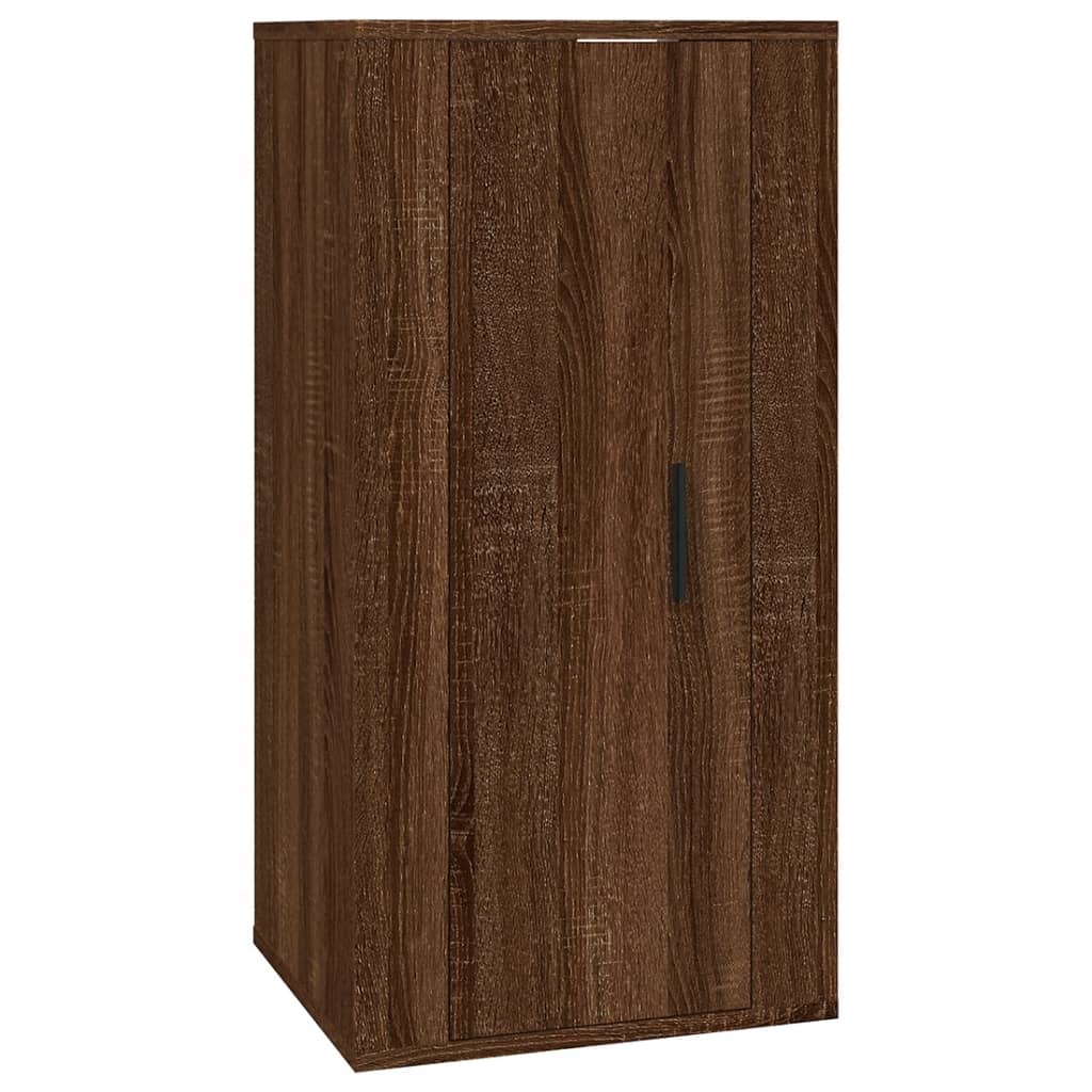 Mobile Porta TV a Parete-Mobile per TV-Credenza TV Rovere Marrone 40x34,5x80 cm