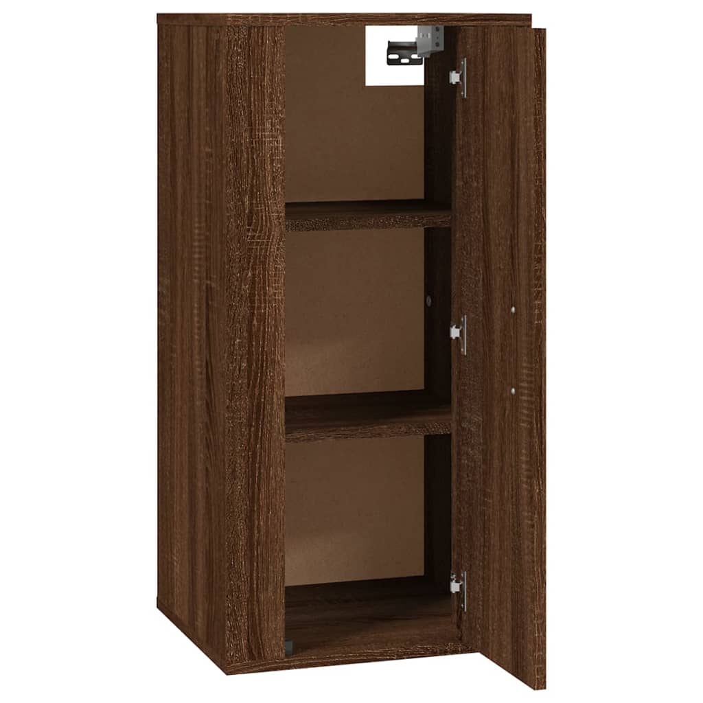 Mobile Porta TV a Parete-Mobile per TV-Credenza TV Rovere Marrone 40x34,5x80 cm