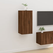 Mobile Porta TV a Parete-Mobile per TV-Credenza TV Rovere Marrone 40x34,5x80 cm