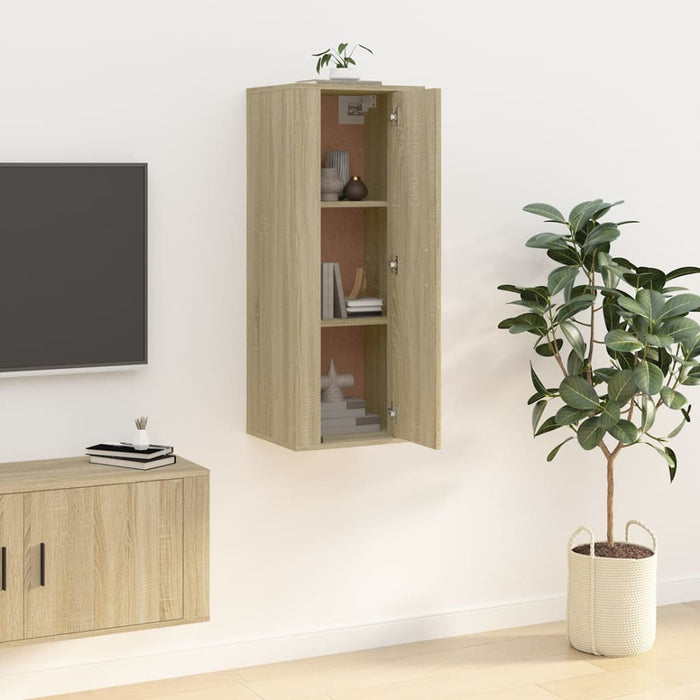 Mobile Porta TV a Parete Rovere Sonoma 40x34,5x100 cm 816683