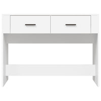 Tavolino Consolle-Tavolino da soggiorno-Tavolo Bianco 100x39x75 cm in Legno Multistrato