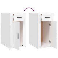 Armadietto da Scrivania Bianco 40x49x75 cm in Legno Multistrato 816792