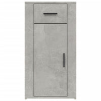 Mobile Scrivania Grigio cemento 40x49x75 cm Legno Multistrato 816796