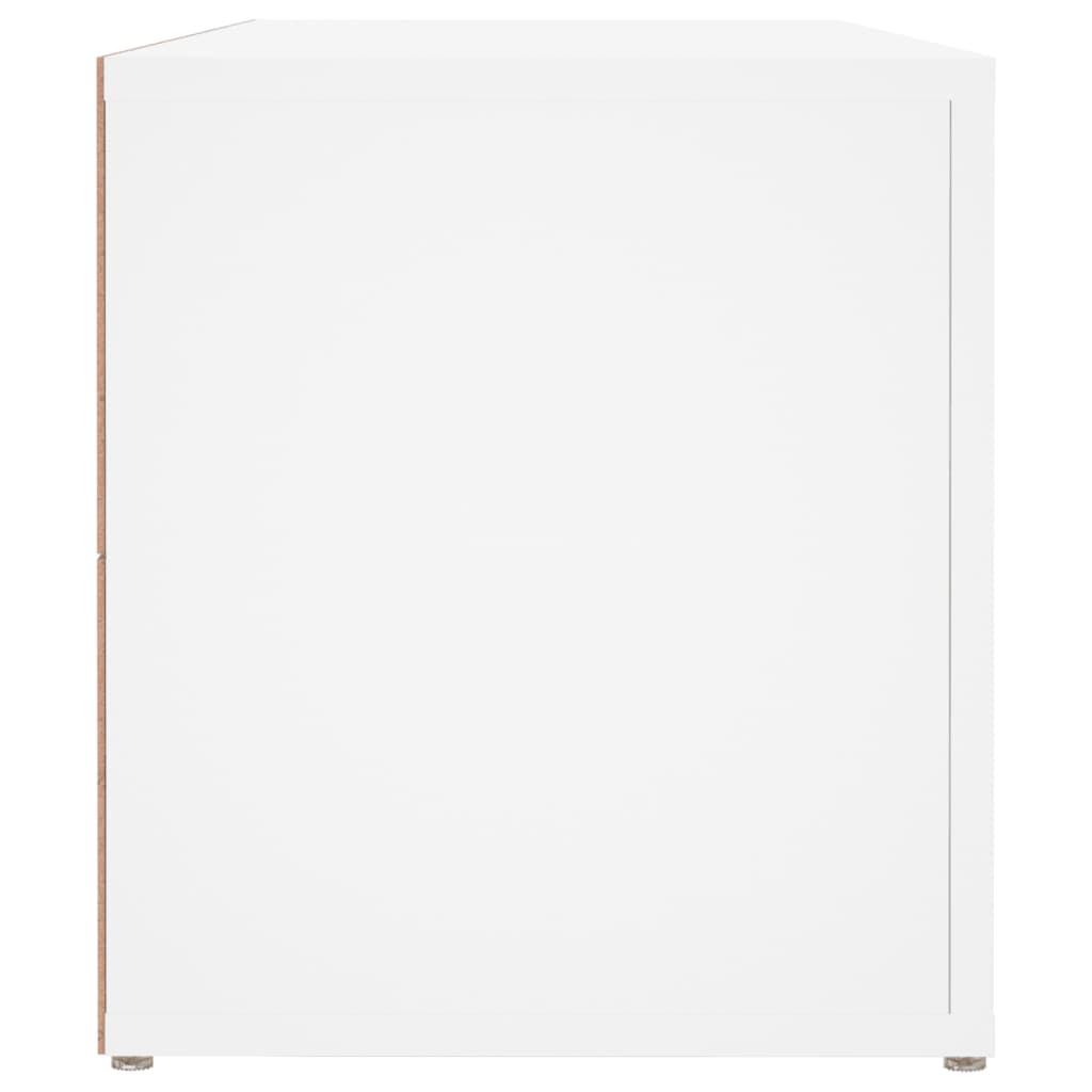 Mobile Porta TV-Mobile per TV-Credenza TV Bianco 100x31,5x35 cm in Legno Multistrato
