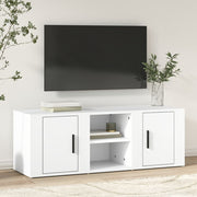 Mobile Porta TV-Mobile per TV-Credenza TV Bianco 100x31,5x35 cm in Legno Multistrato