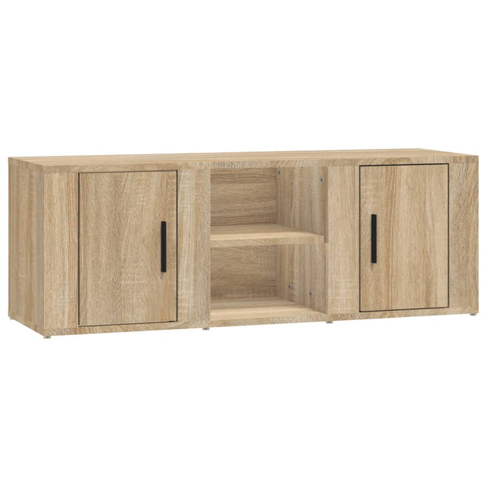 Mobile per TV Rovere Sonoma 100x31,5x35 cm Legno Multistrato cod mxl 17158