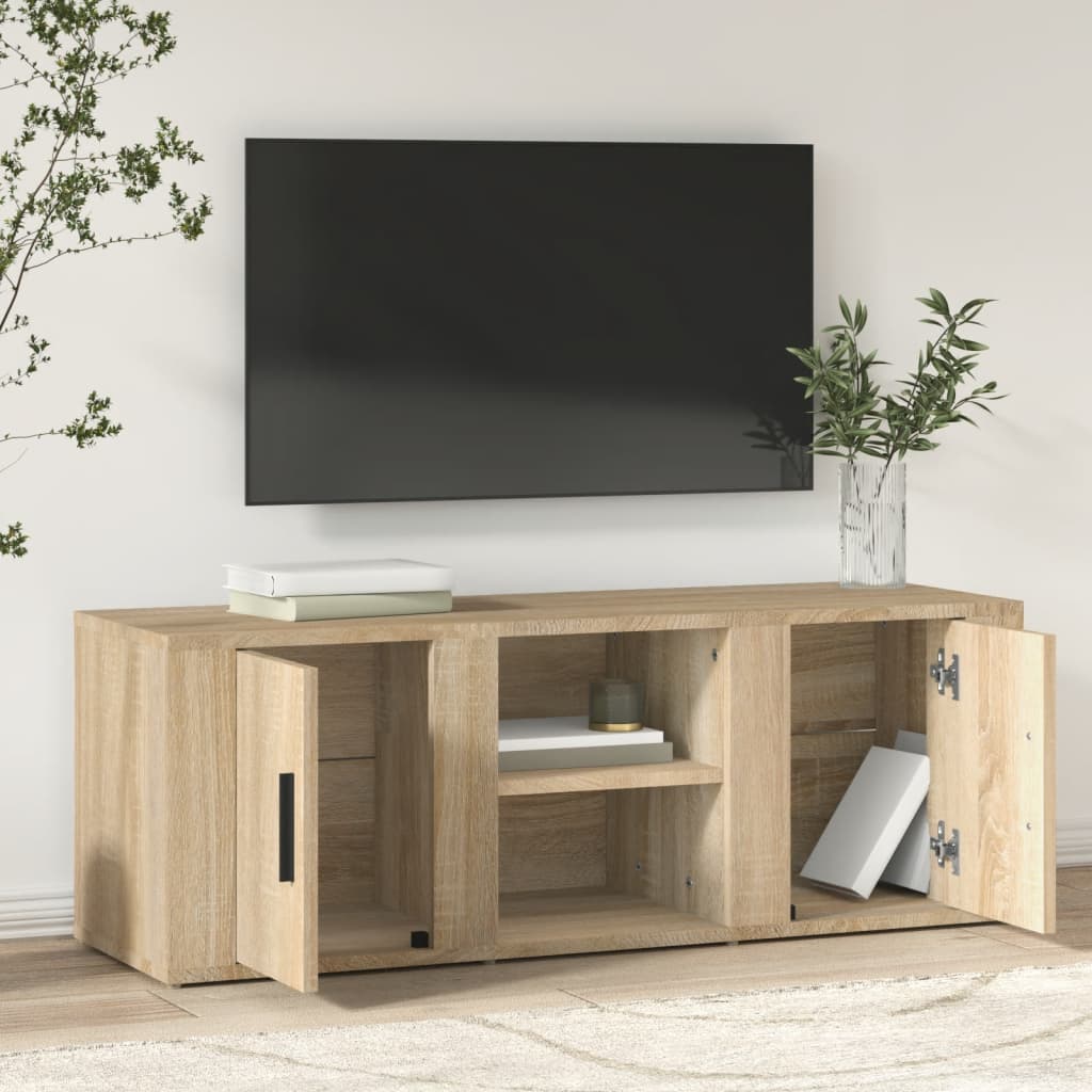 Mobile per TV Rovere Sonoma 100x31,5x35 cm Legno Multistrato cod mxl 17158