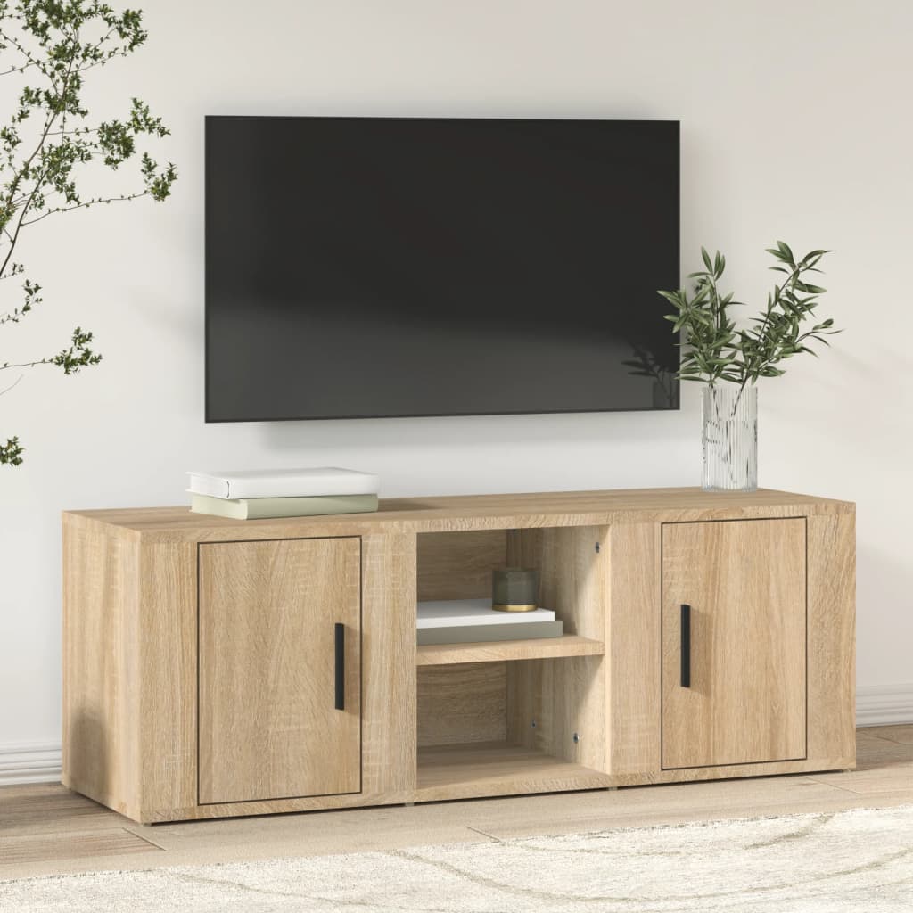 Mobile per TV Rovere Sonoma 100x31,5x35 cm Legno Multistrato cod mxl 17158
