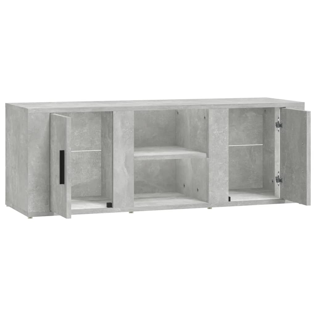 Mobile per TV Grigio Cemento 100x31,5x35 cm Legno Multistrato
