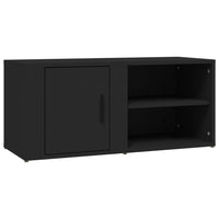 Mobile Porta TV Nero 80x31,5x36 cm in Legno Multistrato 819438