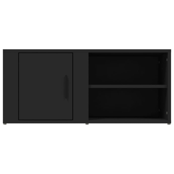 Mobile Porta TV Nero 80x31,5x36 cm in Legno Multistrato 819438