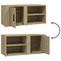 Mobile Porta TV Rovere Sonoma 80x31,5x36 cm Legno Multistrato