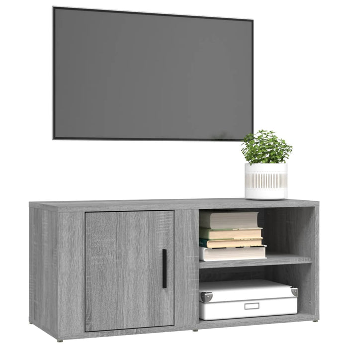 Mobile Porta TV Grigio Sonoma 80x31,5x36 cm Legno Multistrato 819448