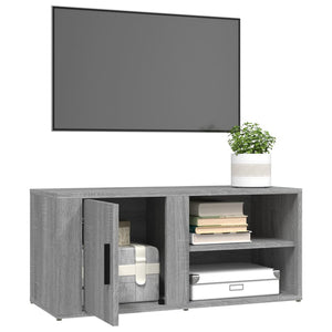 Mobile Porta TV Grigio Sonoma 80x31,5x36 cm Legno Multistrato 819448