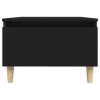 Tavolini 2pz Neri 50x46x35 cm in Legno Multistrato 819503