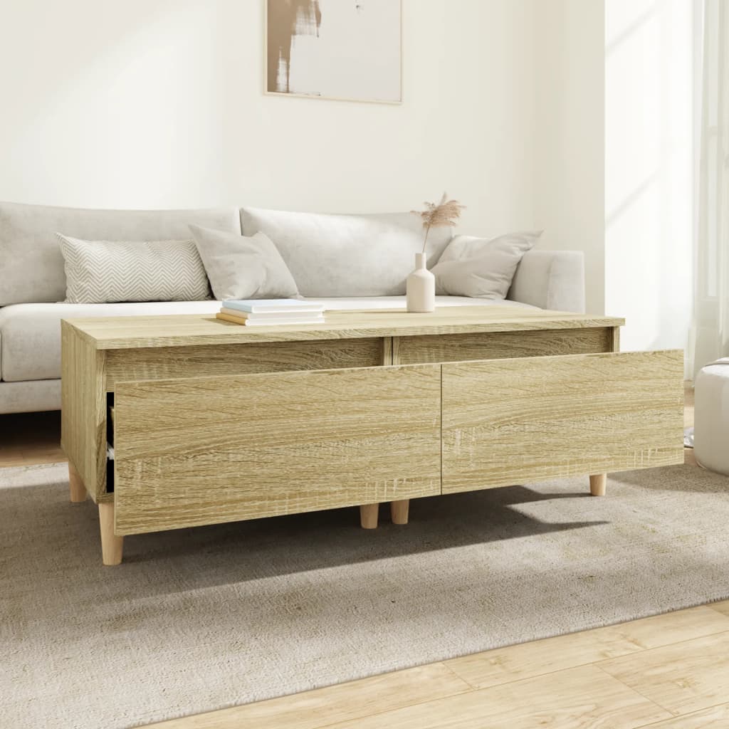 Tavolini 2pz Rovere Sonoma 50x46x35 cm in Legno Multistrato 819507