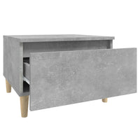 Tavolino Grigio Cemento 50x46x35 cm in Legno Multistrato cod mxl 15731